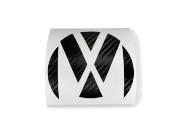 Carbon Dekor Front Emblem Ecken für Vw Fahrzeuge