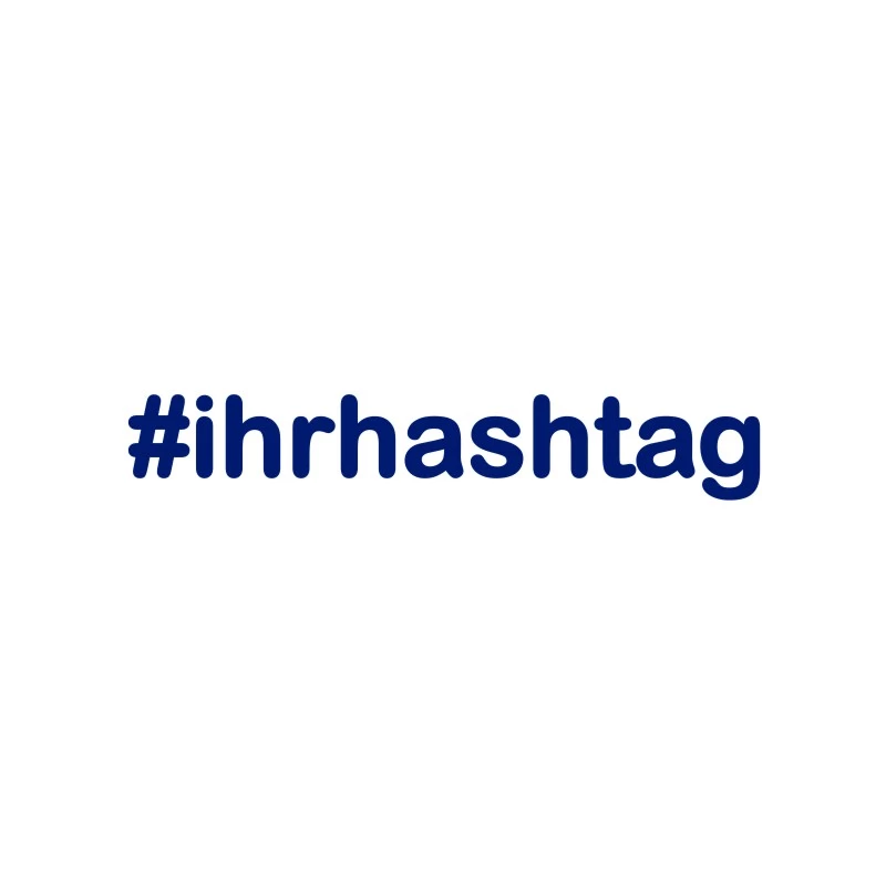 Hashtag Aufkleber mit Wunschtext, Wunschgröße & Wunschfarbe