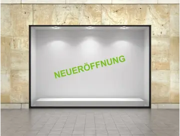 Neueröffnung Aufkleber Standard