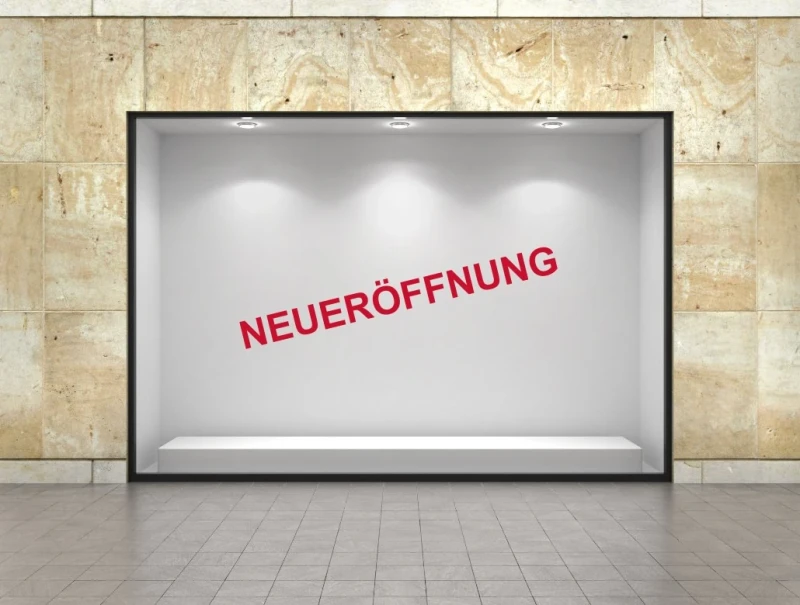 Neueröffnung Aufkleber Standard