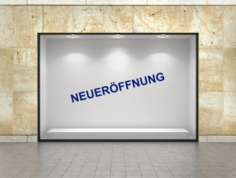 Neueröffnung Aufkleber Standard