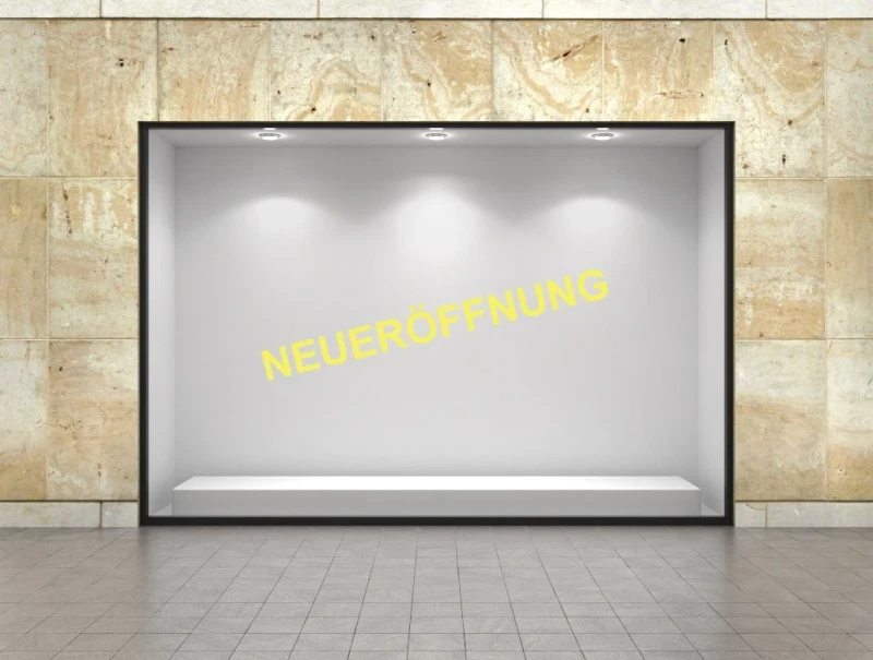 Neueröffnung Aufkleber Standard