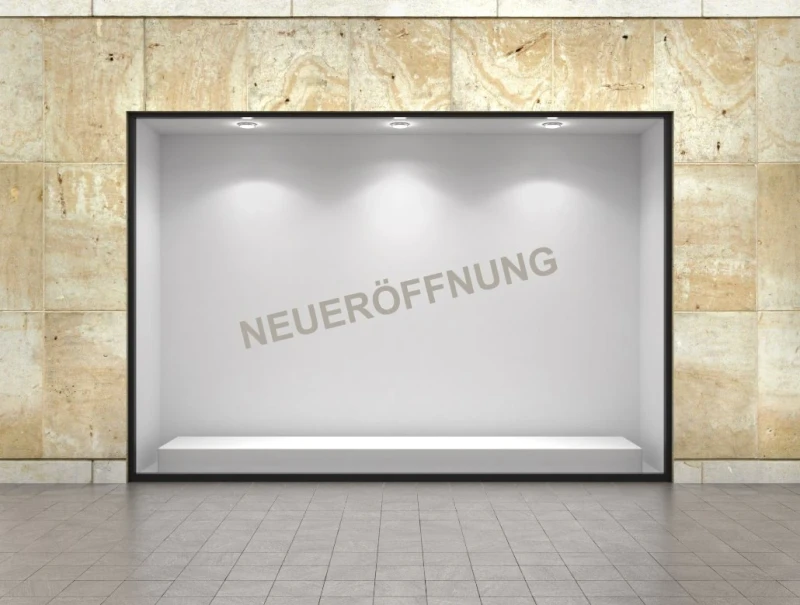 Neueröffnung Aufkleber Standard