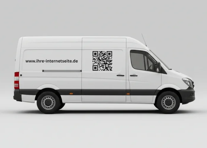 Fahrzeug mit verklebten Aufkleber
